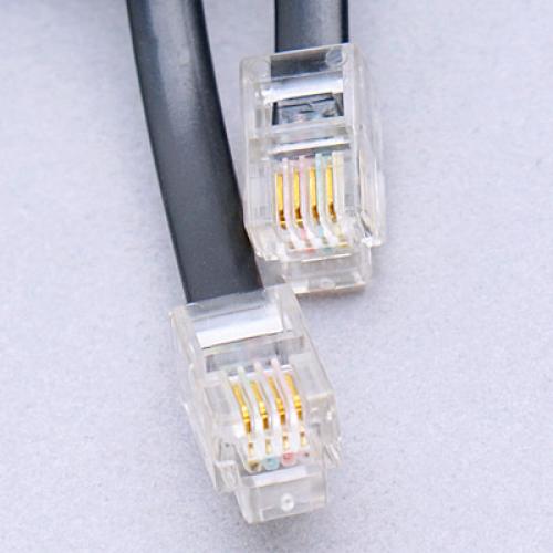 Crofta 10 Pieces 2m/6.5ft Telephone Extension Coil Cable RJ11 M/M Handset Lead Connector