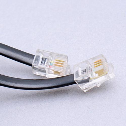 Crofta 10 Pieces 2m/6.5ft Telephone Extension Coil Cable RJ11 M/M Handset Lead Connector