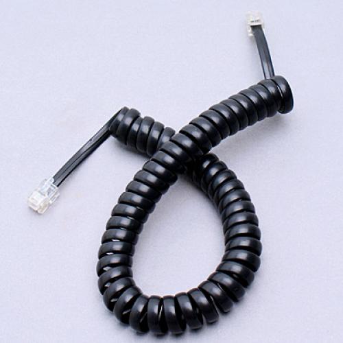 Crofta 10 Pieces 2m/6.5ft Telephone Extension Coil Cable RJ11 M/M Handset Lead Connector