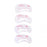 Crofta Womens Pro Beauty Skin Care Eyebrow Stencil Template Make up Shaping with 4 Styles Brow Makeup Tool Pack of 4PCS Clear