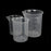 Crofta 100ml + 150ml + 250ml Kitchen Lab Graduated Beaker Cup Measuring Container Test