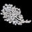 Crofta Women Girls Ladies Sparkly Crystal Rhinestone Bridal Wedding Bouquet Flower Brooch Pin