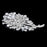 Crofta Women Girls Ladies Sparkly Crystal Rhinestone Bridal Wedding Bouquet Flower Brooch Pin