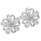 Crofta Women Girls Ladies Shining Crystal Diamante Floral Wedding Prom Bridal Brooch Pin