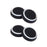 Crofta 2 Pairs Game Joystick Thumbstick Caps for Sony PS4 Controller Black + White