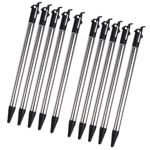 Crofta 10 Pieces Retractable Stylus Touch Pen for New Nintendo 3DS NDSL Console