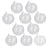 Crofta 10Piece Clear Ball Glass Hanging Vase Bottle Terrarium Container Flower Deco