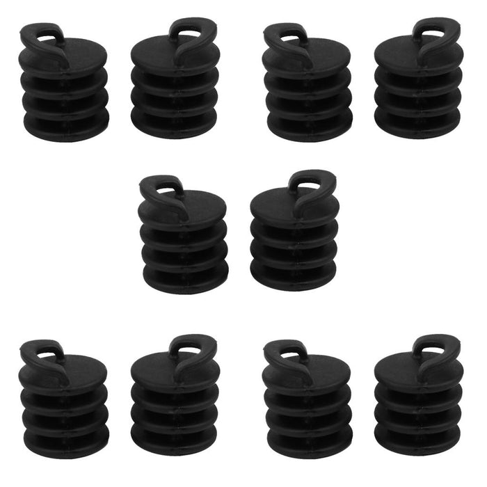 Crofta 10 Pieces/ Set Small Kayak Ocean Canoe Scupper Stopper Bungs Drain Holes Plugs Replacement 31mm