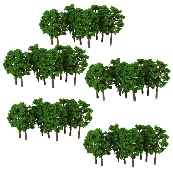 Crofta 100pcs Model Trees Layout Train Street Railway Diorama Scenery 1:150 N Scale