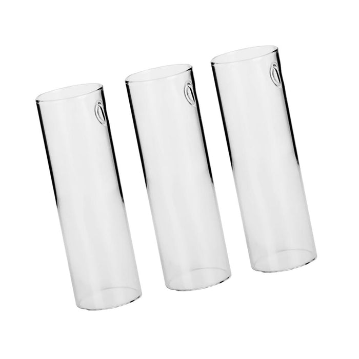 Crofta 3Pieces Cylinder Clear Glass Wall Hanging Vase Bottle for Plant Flower Decor