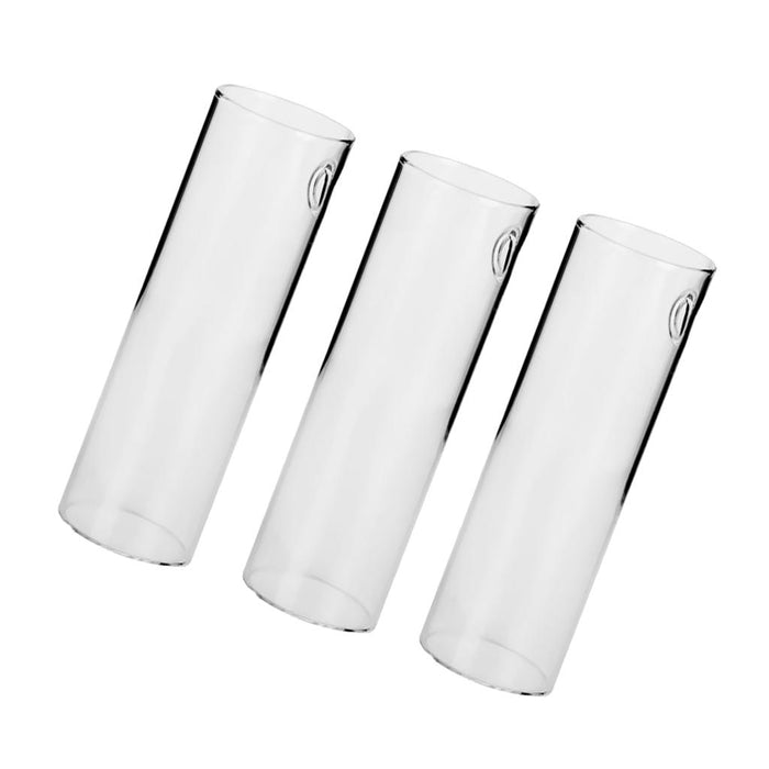 Crofta 3Pieces Cylinder Clear Glass Wall Hanging Vase Bottle for Plant Flower Decor