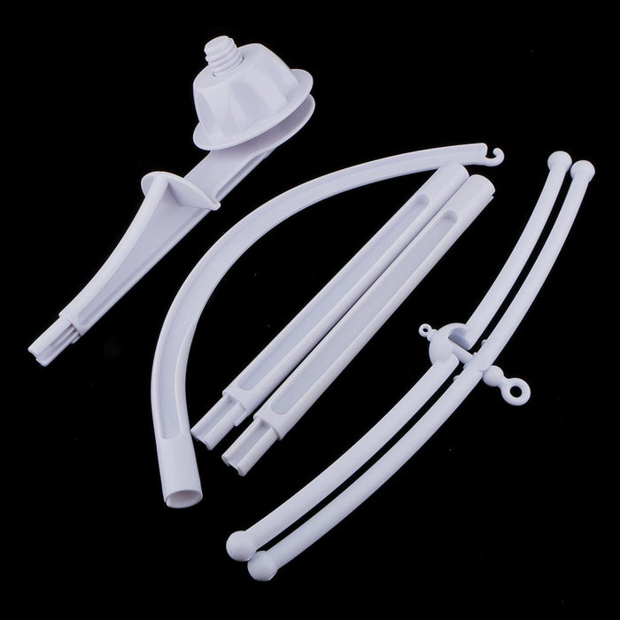 Crofta 6Pcs/Set Baby Crib Mobile Bed Bell Holder Arm Bracket with Wind-up Music Box for Kids Nursery Room