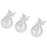 Crofta 3pcs Clear Glass Angle Design Clear Glass Flower Vase Air Plants Hydroponic Pot Tea Light Candle Holder