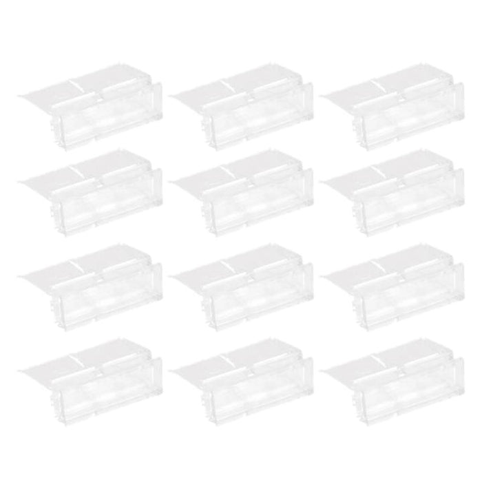 Crofta PACK OF 12 AQUARIUM FISH TANK CLIP GLASS COVER HOLDERS FITS TANK GLASS UP TO 6mm THICKNESS