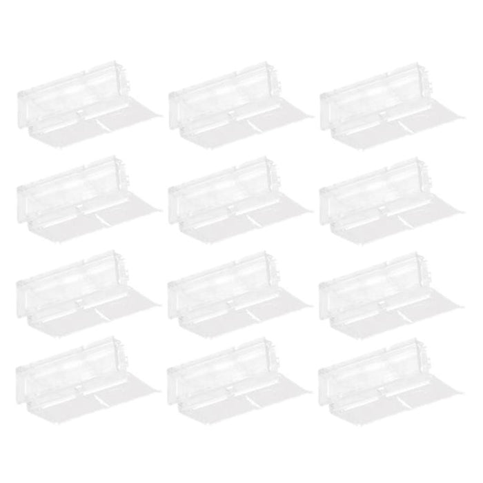 Crofta PACK OF 12 AQUARIUM FISH TANK CLIP GLASS COVER HOLDERS FITS TANK GLASS UP TO 6mm THICKNESS