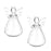 Crofta 2Pieces Hanging Glass Hydroponic Flower Vase Terrarium Container Angel Decor