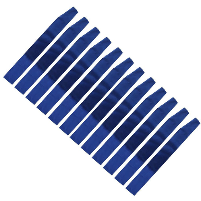 Crofta 10 Pieces Make Your Own Blank Sashes Birthday Wedding Pageant Party Supplies Royal Blue