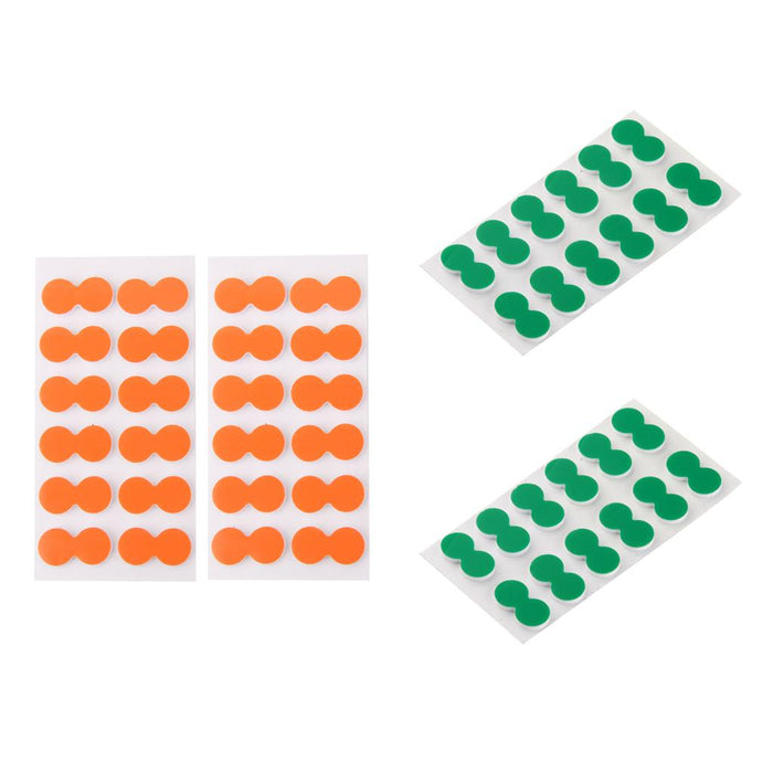 Crofta 48 Pieces Green + Orange Self-adhesive Foam Fly Fishing Stick on Strike Indicator Fishing Accessory