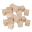 Crofta 20 Pieces 25mm Unfinished Wooden Shapes Blocks Cubes Embellishments for Wood Crafts