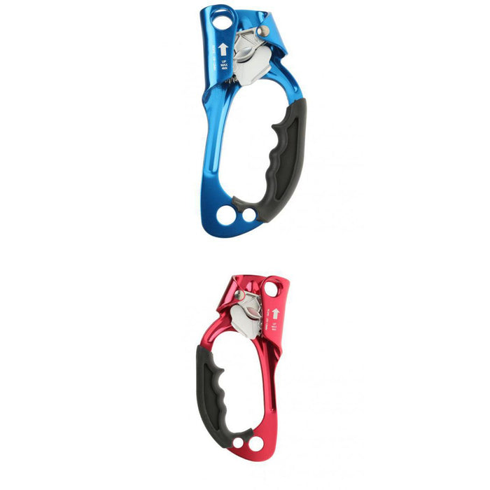 Crofta 2 Pieces / Set Right + Left Hand Rope Ascender Climbing Ascension Clamp Mountaineering Equipment