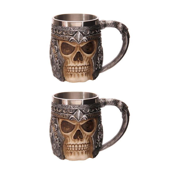 Crofta 2 in 1 Striking Warrior Tankard Drinking Bottle Characteristic Helmet Vessel