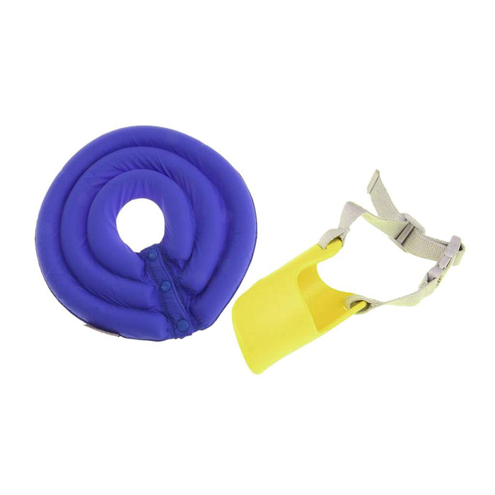 Crofta Dogs Pet Silicone Duckbill Muzzle Anti-bark and Anti-Bite Neck Protector