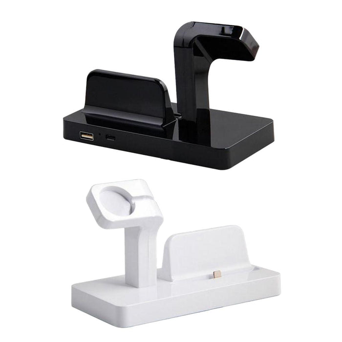 Crofta Docking Charger Station Stand Cradle For iPhone 5c 5s 6 6s 7 Apple Watch