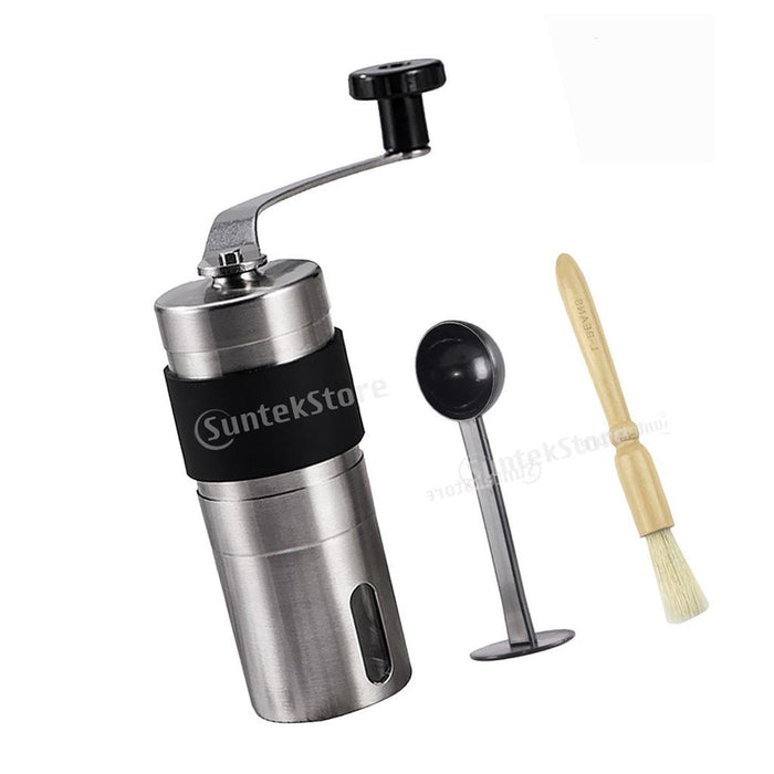 Crofta Espresso Coffee Grinder with Cleaning Brush and Coffee Espresso 10g Scoop