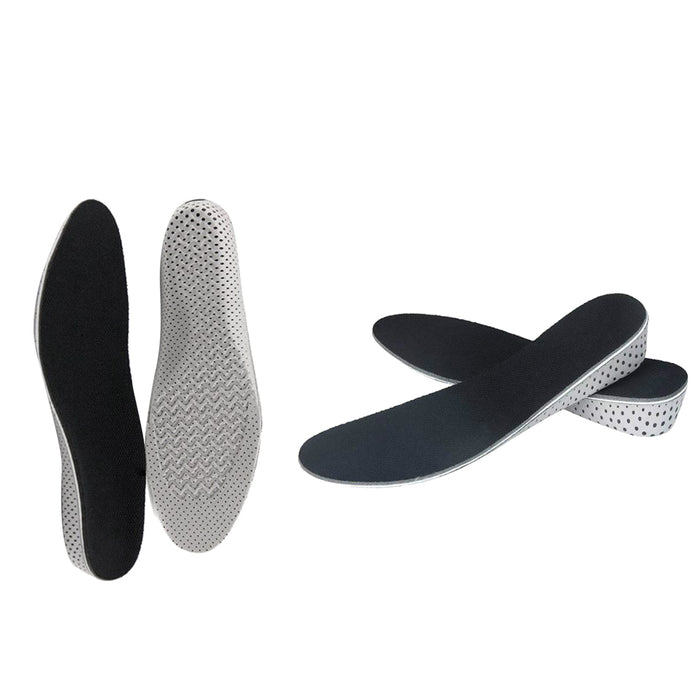 Crofta 2 Pair Soft Memory Foam Invisible Arch Heel Height Increase Taller Insoles