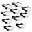 Crofta 10-Piece Anti Down Basketball Glasses Sports Eyewear Training Supplies White