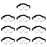 Crofta 10-Piece Anti Down Basketball Glasses Sports Eyewear Training Supplies White