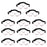 Crofta 12 Pieces Anti Down Basketball Goggles Sport Glasses Frame Eyewear Frame Professional Basketball Training White