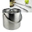 Crofta 3L Double Walled Stainless Steel Ice Bucket Wine Drink Cooler with Tongs