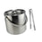 Crofta 3L Double Walled Stainless Steel Ice Bucket Wine Drink Cooler with Tongs