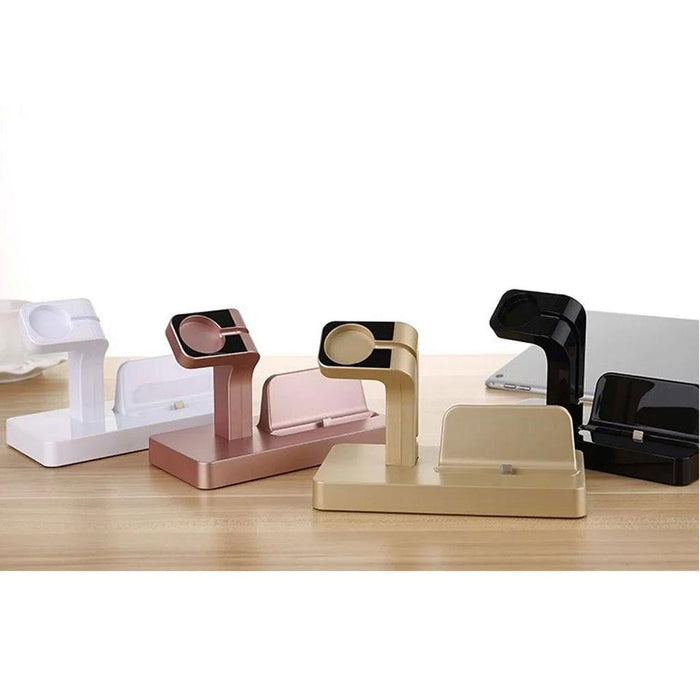 Crofta Docking Charger Station Stand Cradle For iPhone 5c 5s 6 6s 7 Apple Watch