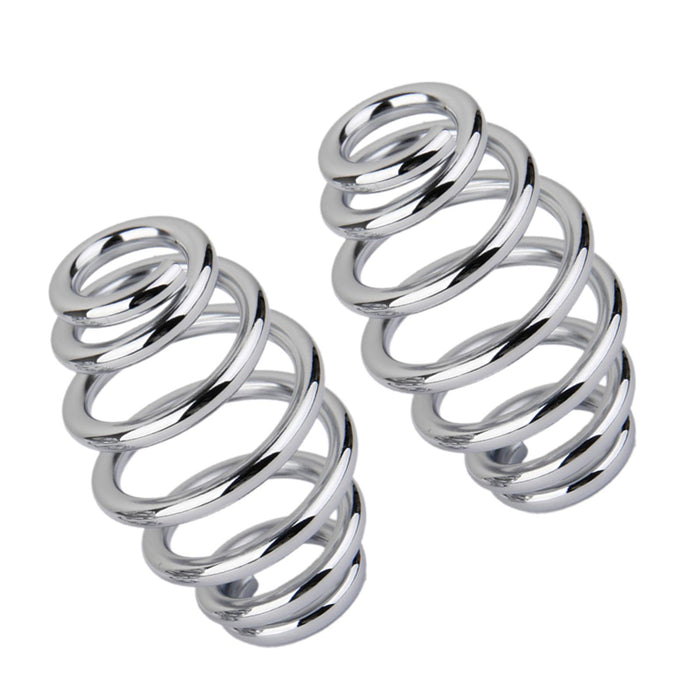 Crofta 2 Pairs Chrome Barrel and Torsion Solo Seat Springs for Harley Motorcycle