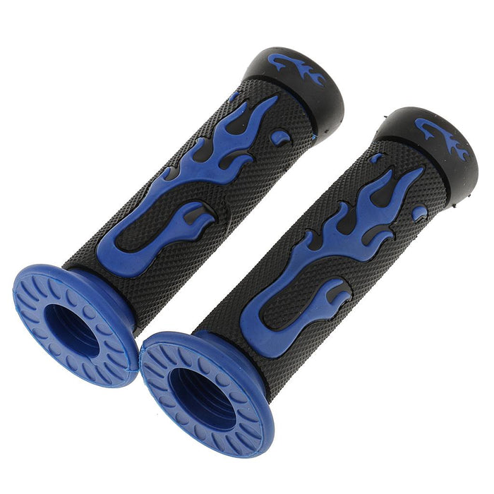 Crofta 2 Pairs Yellow+Blue 7/8'' 22mm Motorcycle Scooter Handlebar Hand Grips