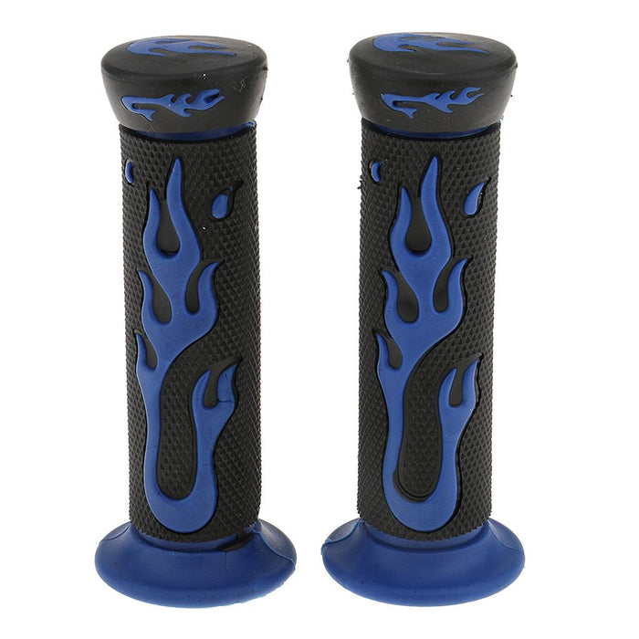 Crofta 2 Pairs Yellow+Blue 7/8'' 22mm Motorcycle Scooter Handlebar Hand Grips