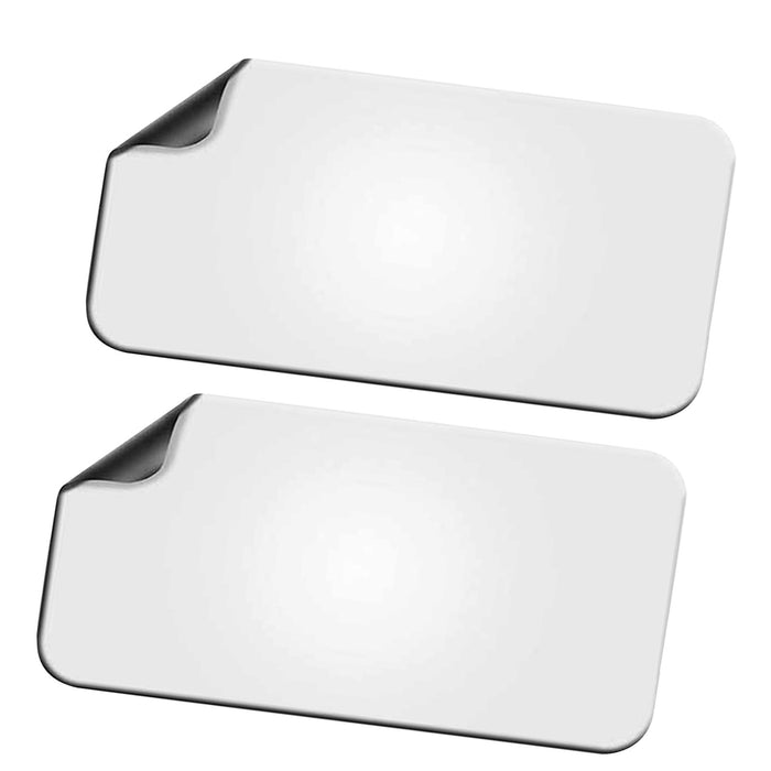 2x Blank Magnets Rounded Corners for Marketing Vehicles Cars Commercial Style C