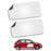 2x Blank Magnets Rounded Corners for Marketing Vehicles Cars Commercial Style C