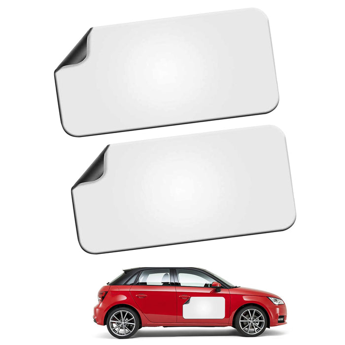 2x Blank Magnets Rounded Corners for Marketing Vehicles Cars Commercial Style C