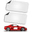 2x Blank Magnets Rounded Corners for Marketing Vehicles Cars Commercial Style C