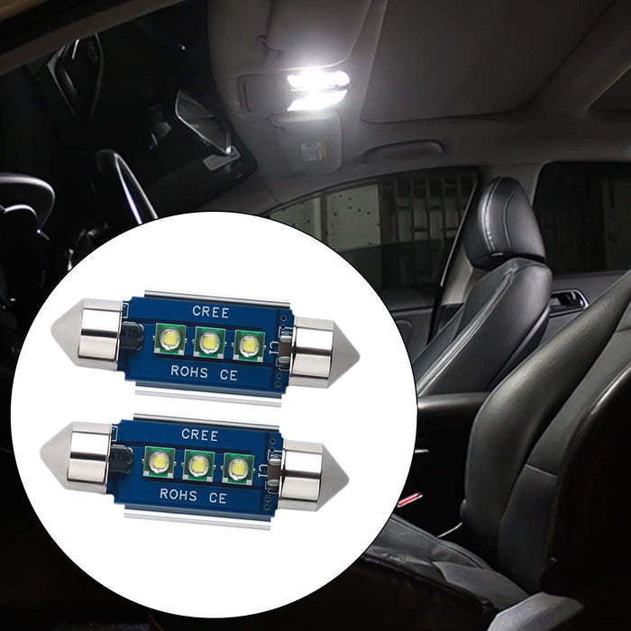 2x Generic Car LED Bulbs Reading Light Car Interior Dome Light for Cars 36mm