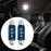 2x Generic Car LED Bulbs Reading Light Car Interior Dome Light for Cars 39mm