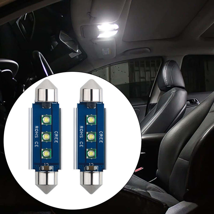 2x Generic Car LED Bulbs Reading Light Car Interior Dome Light for Cars 41mm