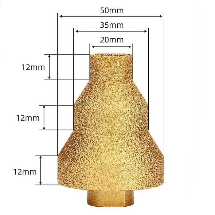 Crofta Diamond Step Chamfer Bit Hole Opening for Tiles Porcelain Granite