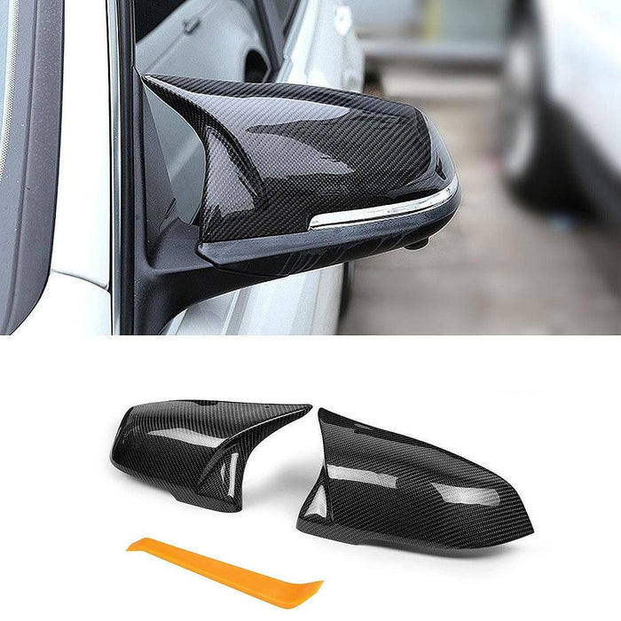 Crofta 2Pcs Car Rear View Mirror Covers Sturdy Side Door Wing Mirror Shell Housing