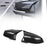 Crofta 2Pcs Car Rear View Mirror Covers Sturdy Side Door Wing Mirror Shell Housing