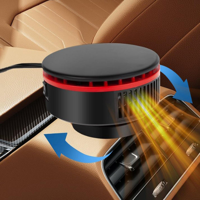 Crofta 12V Car Heater Fan Fast Heating for Car RV SUV Windshield Defogger Defroster Red