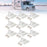 Crofta 10Pcs Generic Snow Guards Easy to Use Practical Accessories for Roofing Clear